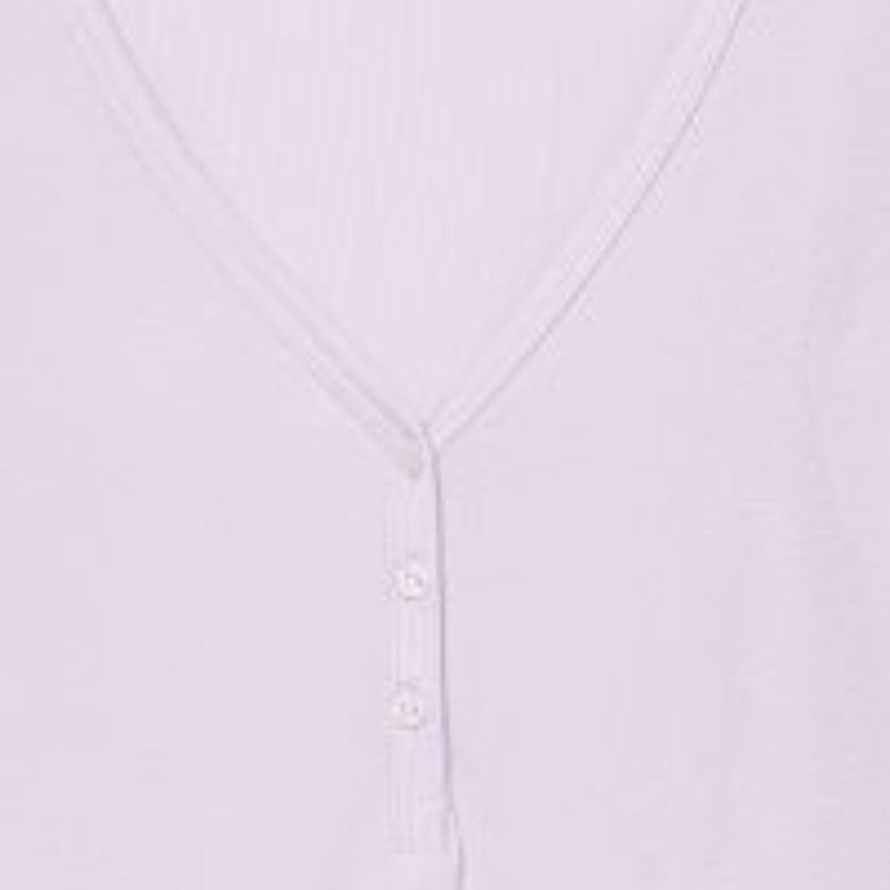 VICTORIA'S SECRET L Ribbed Modal Henley Short Pajama Set Purple So Comfy NWT - Picture 11 of 12